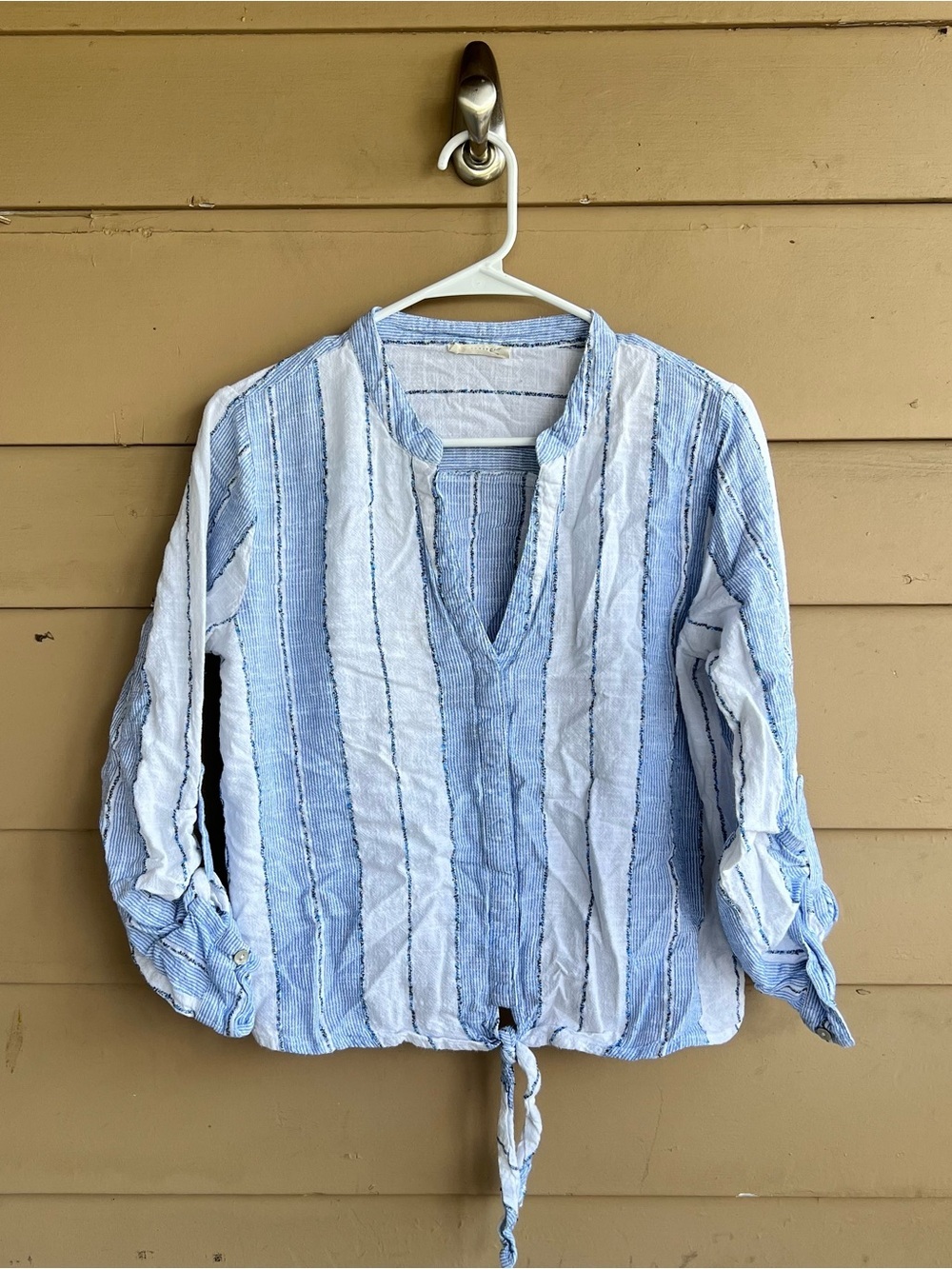 Lovestitch Striped Button Down Top - Size S Summer Classic Breathable